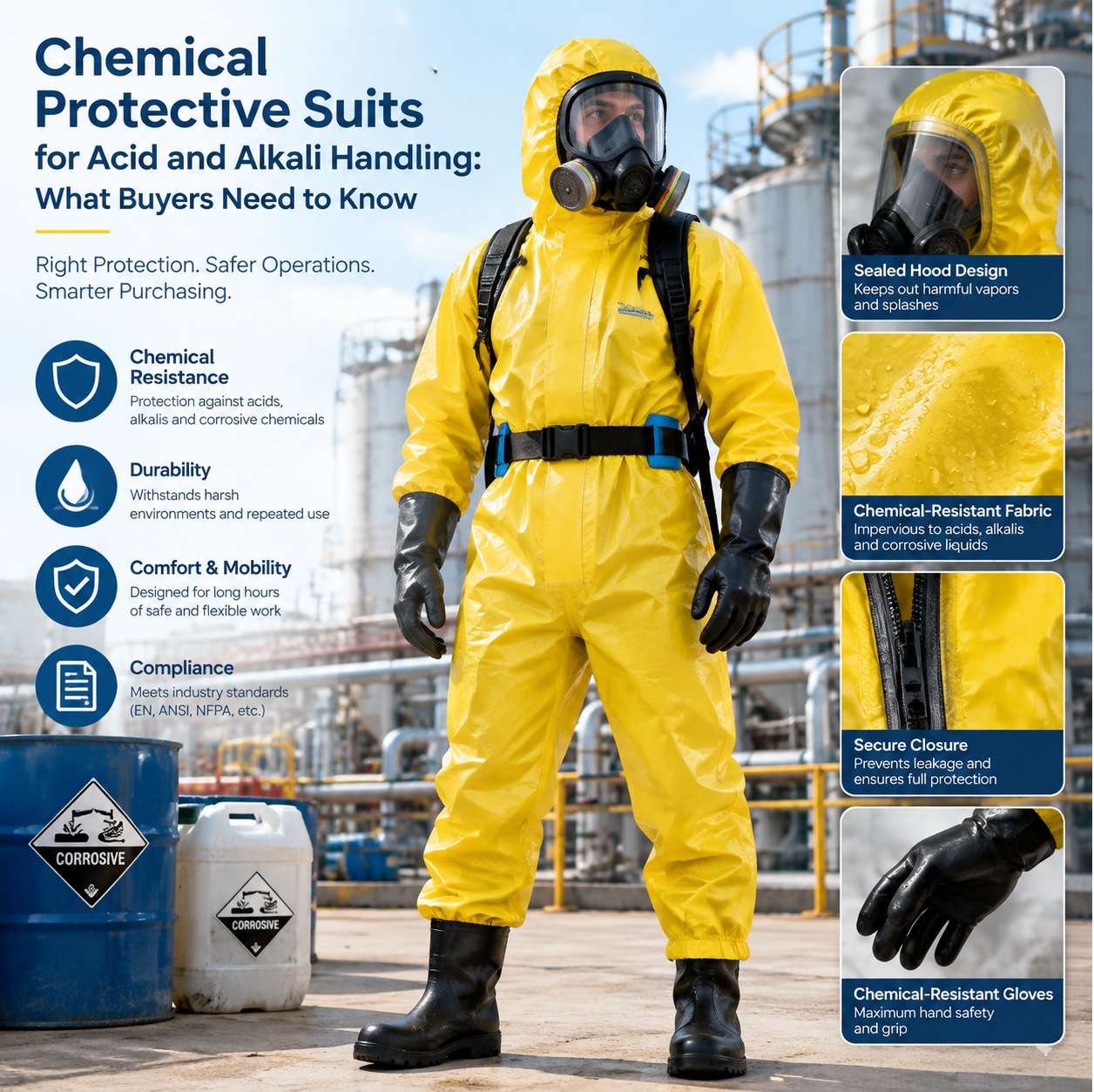Chemical Protective Coverall 